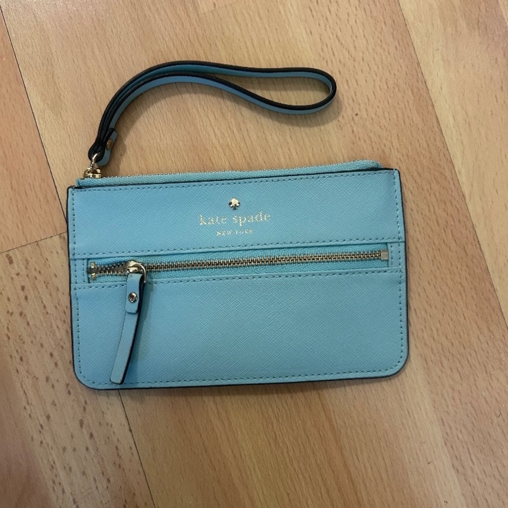 Kate Spade Blue Wristlet Wallet